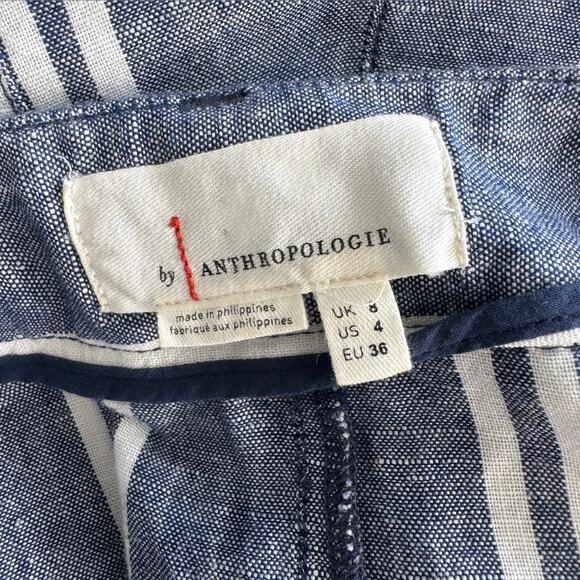 Anthropologie Beachy Linen Wide Leg Pants Size 4 - Picture 7 of 11